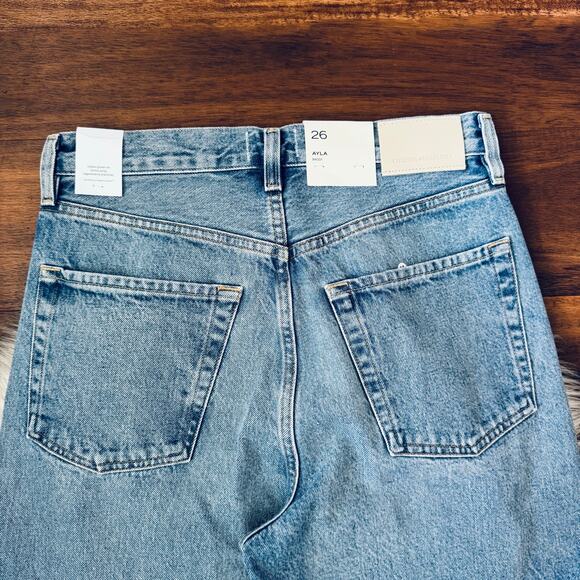 NWT Citizens of Humanity Ayla Baggy Cuffed Jeans in Gemini Size 26 Agolde - Picture 11 of 13